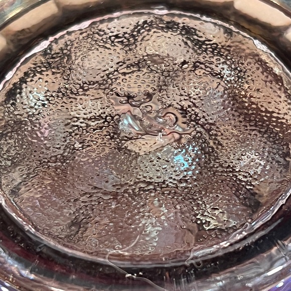 Vintage Imperial Carnival Glass Iridescent Purple Carafe / Vase 9" - Picture 7 of 7